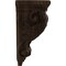 Ekena Millwork 5"W x 5"D x 10"H Medium Acanthus Wood Corbel, Walnut CORW05X05X10ACWA - alternate 4